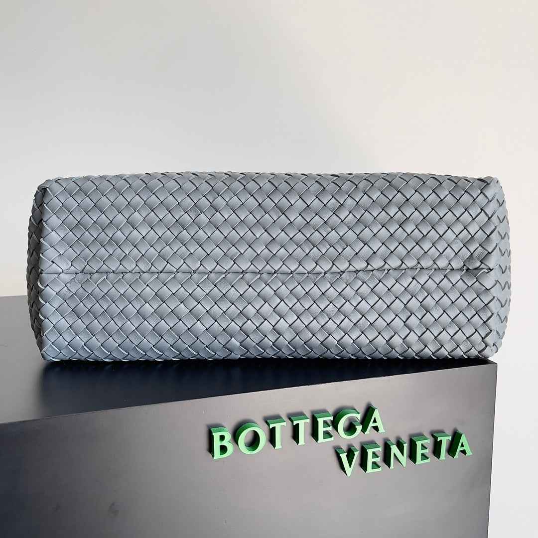 Bottega Veneta Large Cabat Bag 608811 Lambskin leather Gray