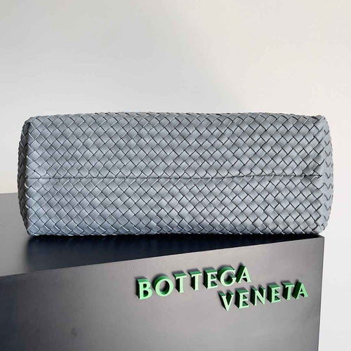 Bottega Veneta Large Cabat Bag 608811 Lambskin leather Gray