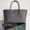 Bottega Veneta Large Cabat Bag 608811 Lambskin leather Dark Brown