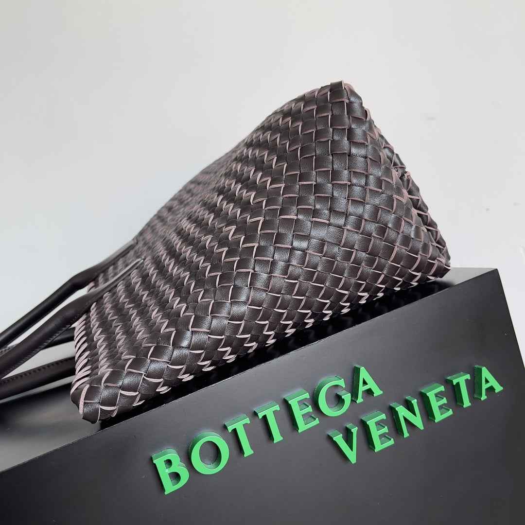 Bottega Veneta Large Cabat Bag 608811 Lambskin leather Dark Brown
