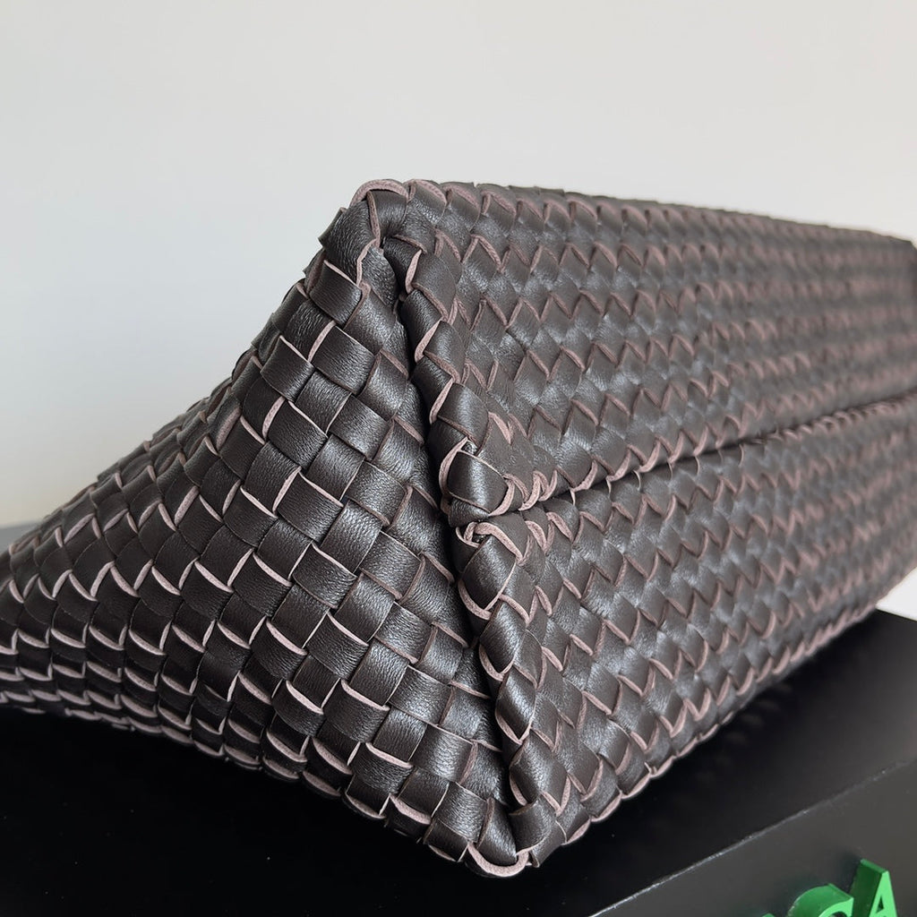 Bottega Veneta Large Cabat Bag 608811 Lambskin leather Dark Brown