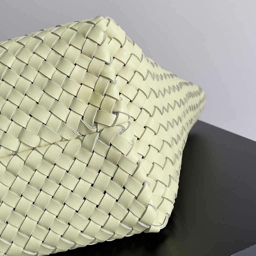 Bottega Veneta Large Cabat Bag 608811 Yellow Lambskin leather