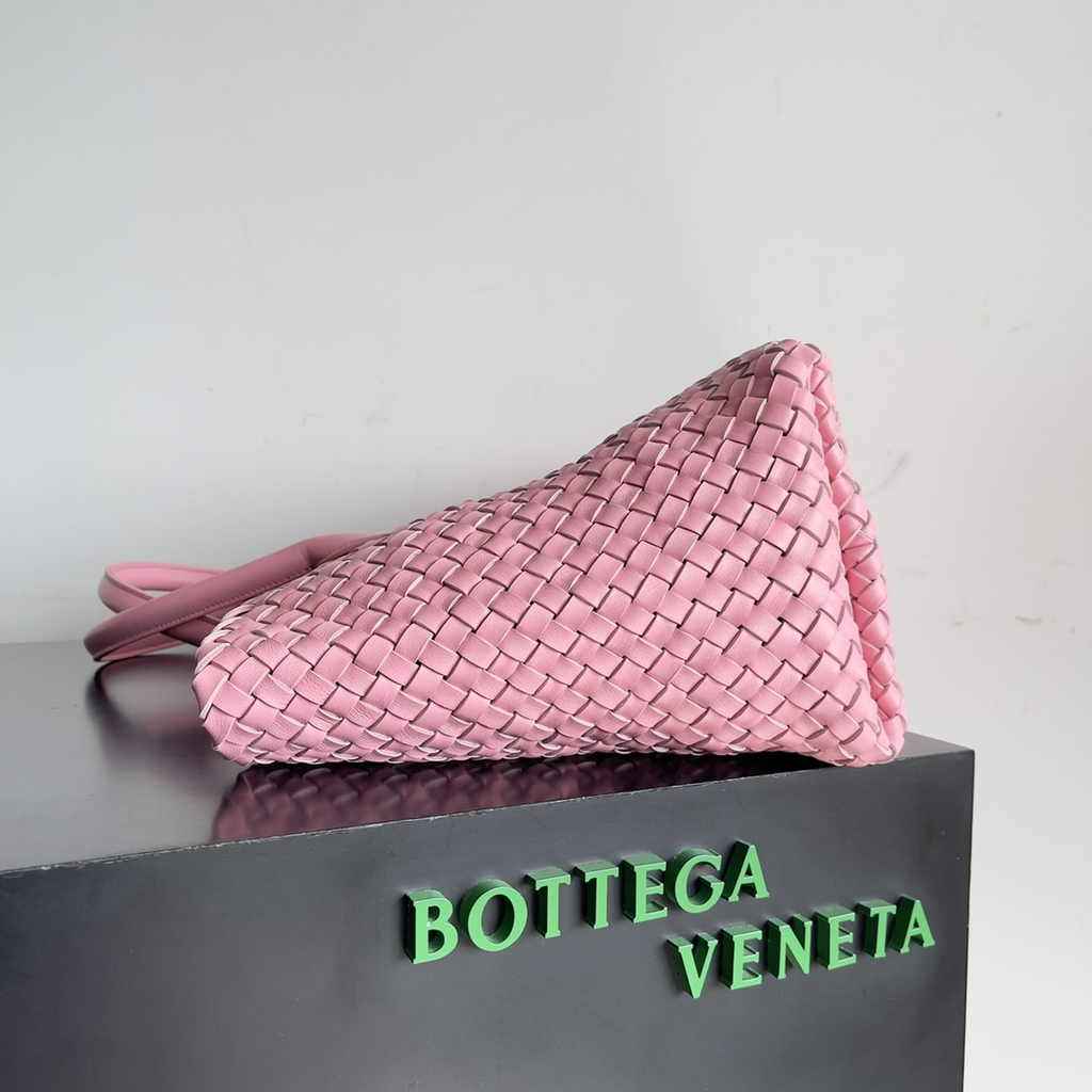 Bottega Veneta Large Cabat Bag 608811 Pink Lambskin leather