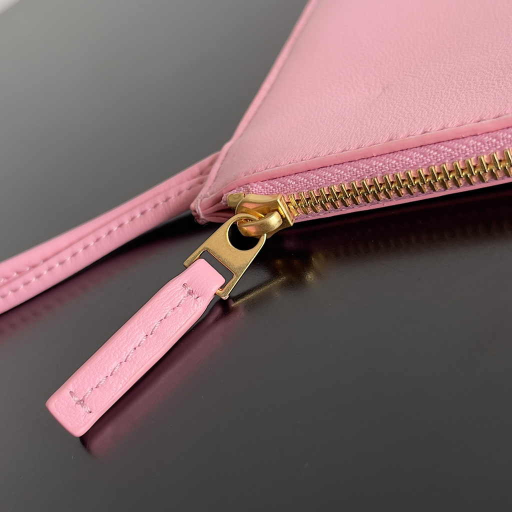 Bottega Veneta Large Cabat Bag 608811 Pink Lambskin leather