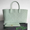 Bottega Veneta Large Cabat Bag 608811 Light Blue Lambskin leather