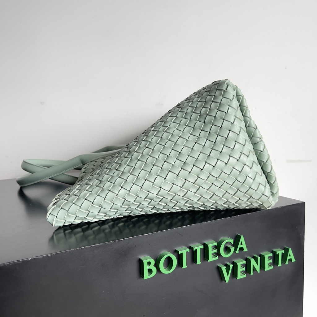Bottega Veneta Large Cabat Bag 608811 Light Blue Lambskin leather