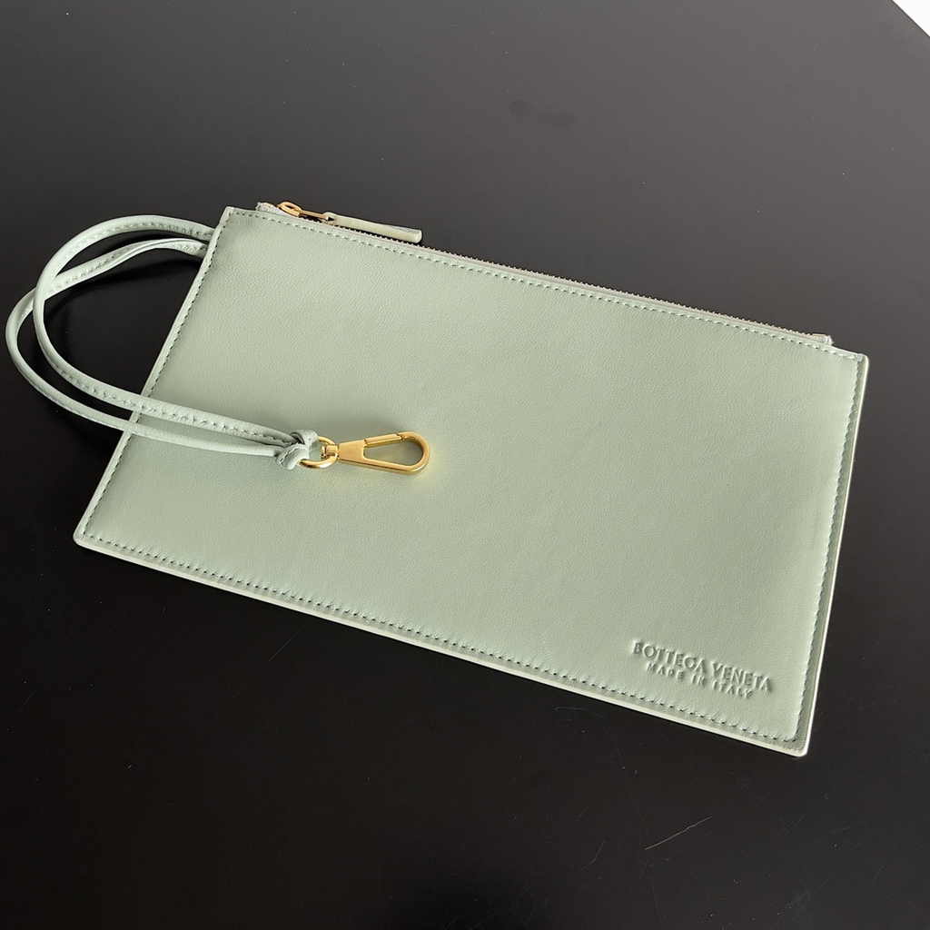 Bottega Veneta Large Cabat Bag 608811 Light Blue Lambskin leather