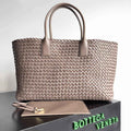 Bottega Veneta Large Cabat Bag 608811 Light Pink Lambskin leather