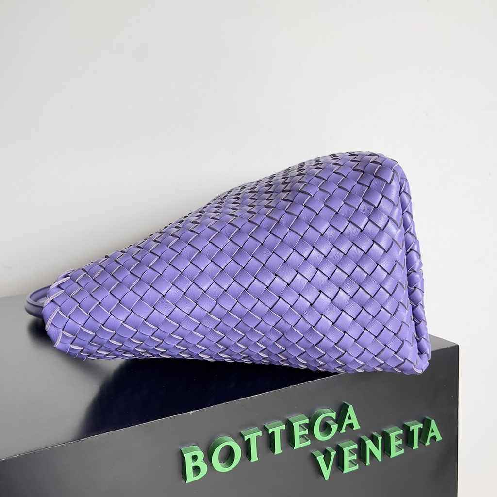 Bottega Veneta Large Cabat Bag 608811 Purple Lambskin leather
