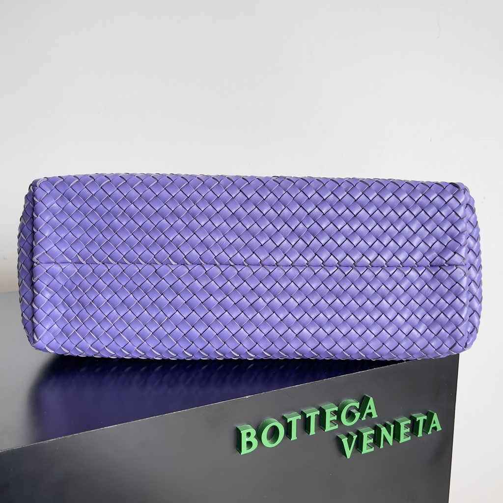 Bottega Veneta Large Cabat Bag 608811 Purple Lambskin leather