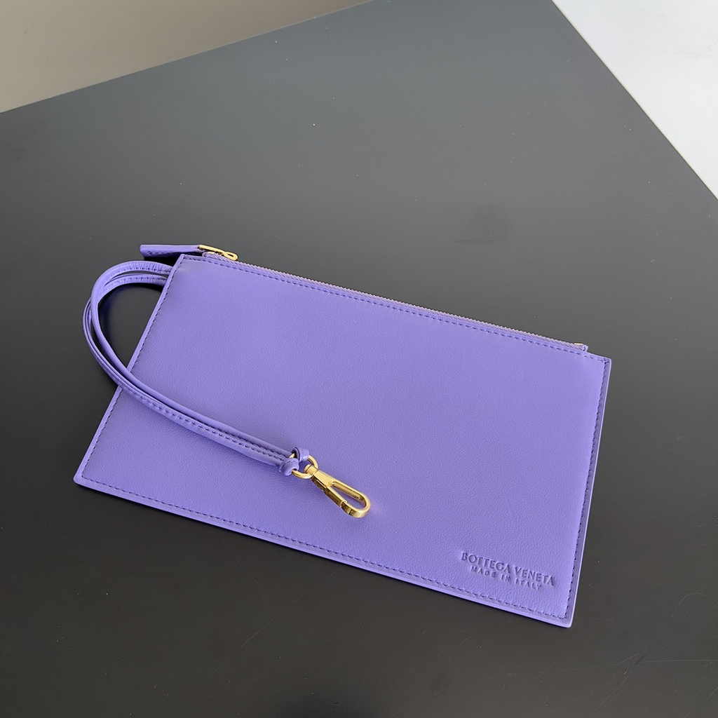 Bottega Veneta Large Cabat Bag 608811 Purple Lambskin leather