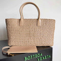 Bottega Veneta Large Cabat Bag 608811 Apricot Lambskin leather