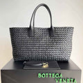 Bottega Veneta Large Cabat Bag 608811 Black Lambskin leather