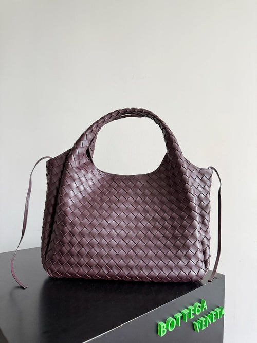 Bottega Veneta Large Campana Bag 844250 in Wine Red