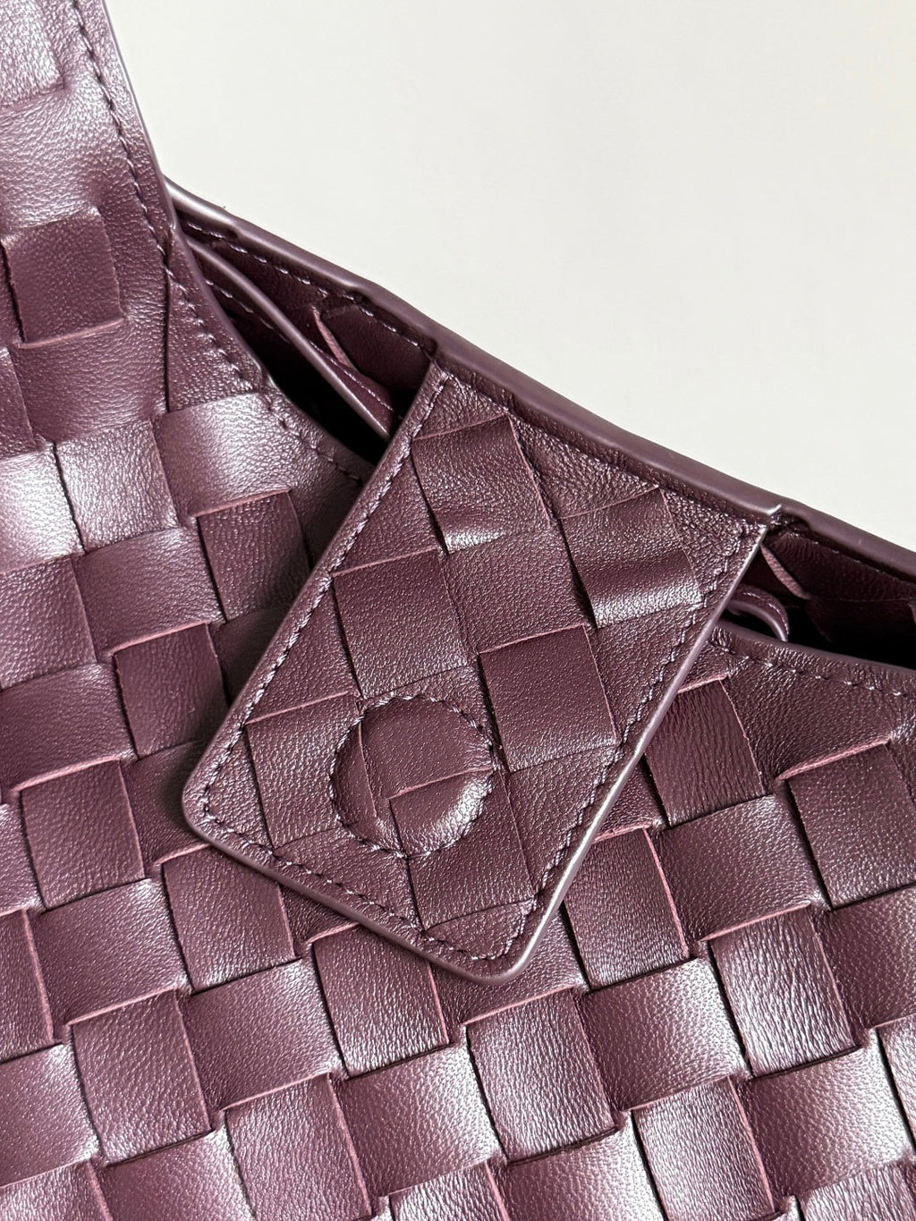 Bottega Veneta Large Campana Bag 844250 in Wine Red