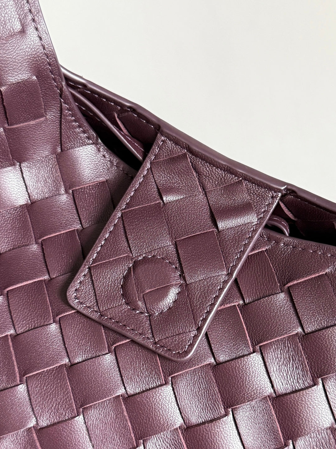 Bottega Veneta Large Campana Bag 844250 in Wine Red