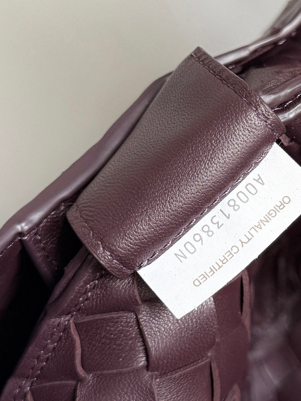 Bottega Veneta Large Campana Bag 844250 in Wine Red