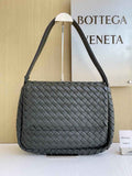 Bottega Veneta Large Cobble Messenger 755769 Calfskin Green
