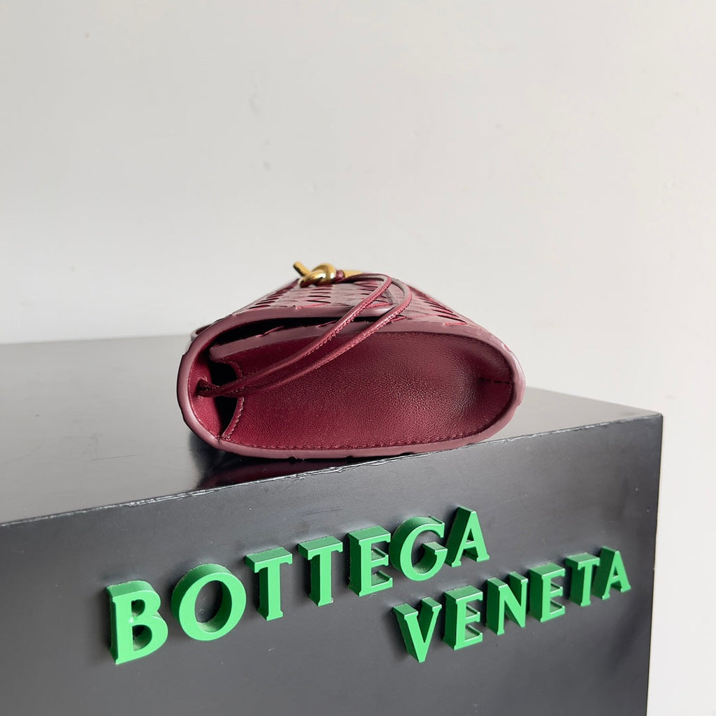 Bottega Veneta Long Clutch Andiamo With Handle 741511 Calfskin Barolo