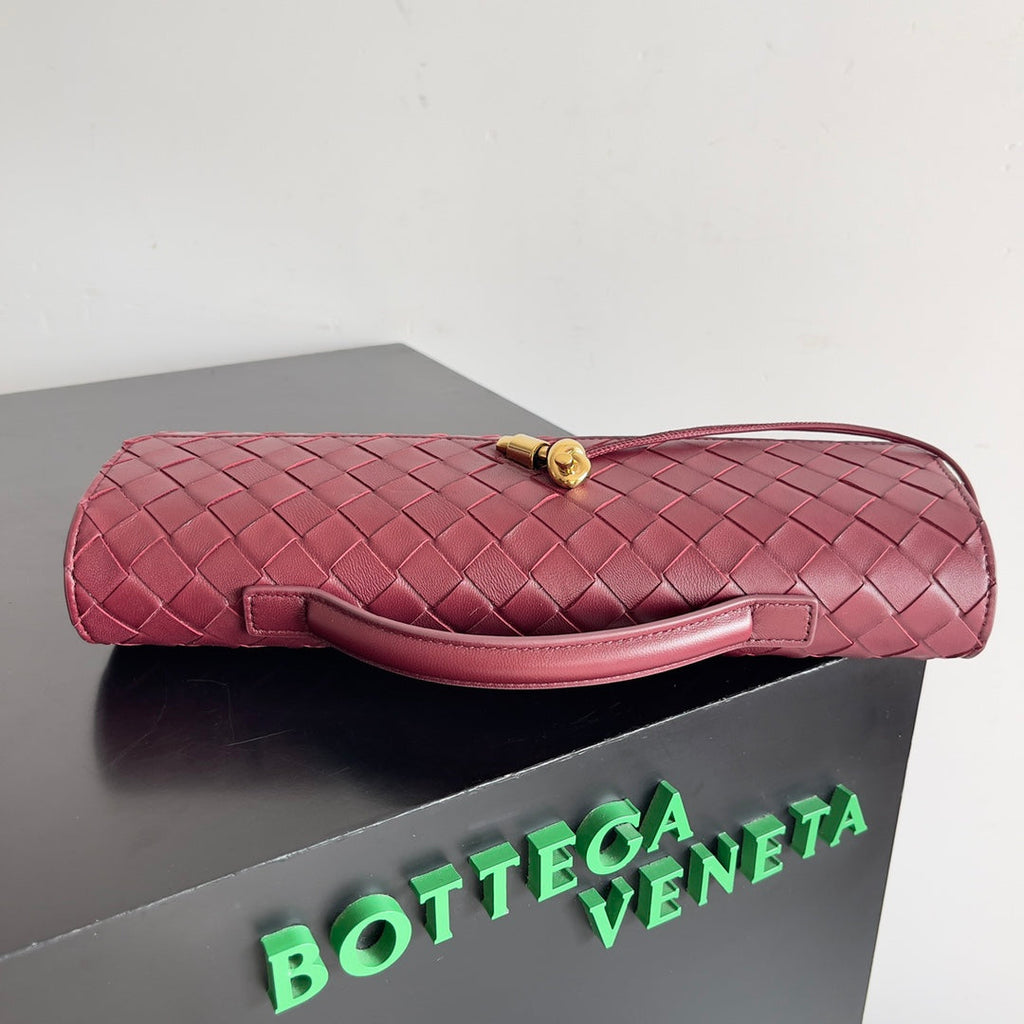Bottega Veneta Long Clutch Andiamo With Handle 741511 Calfskin Barolo