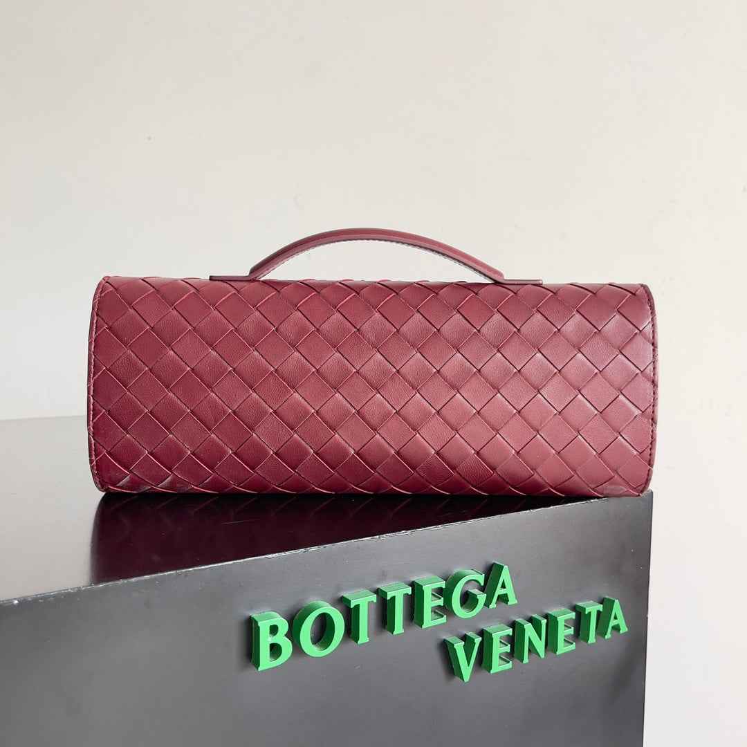 Bottega Veneta Long Clutch Andiamo With Handle 741511 Calfskin Barolo