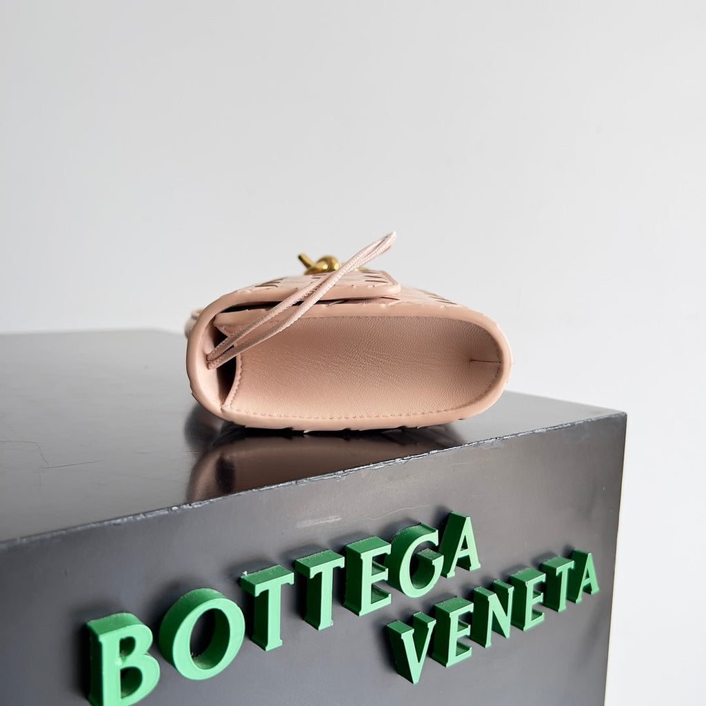 Bottega Veneta Long Clutch Andiamo With Handle 741511 Calfskin Pink