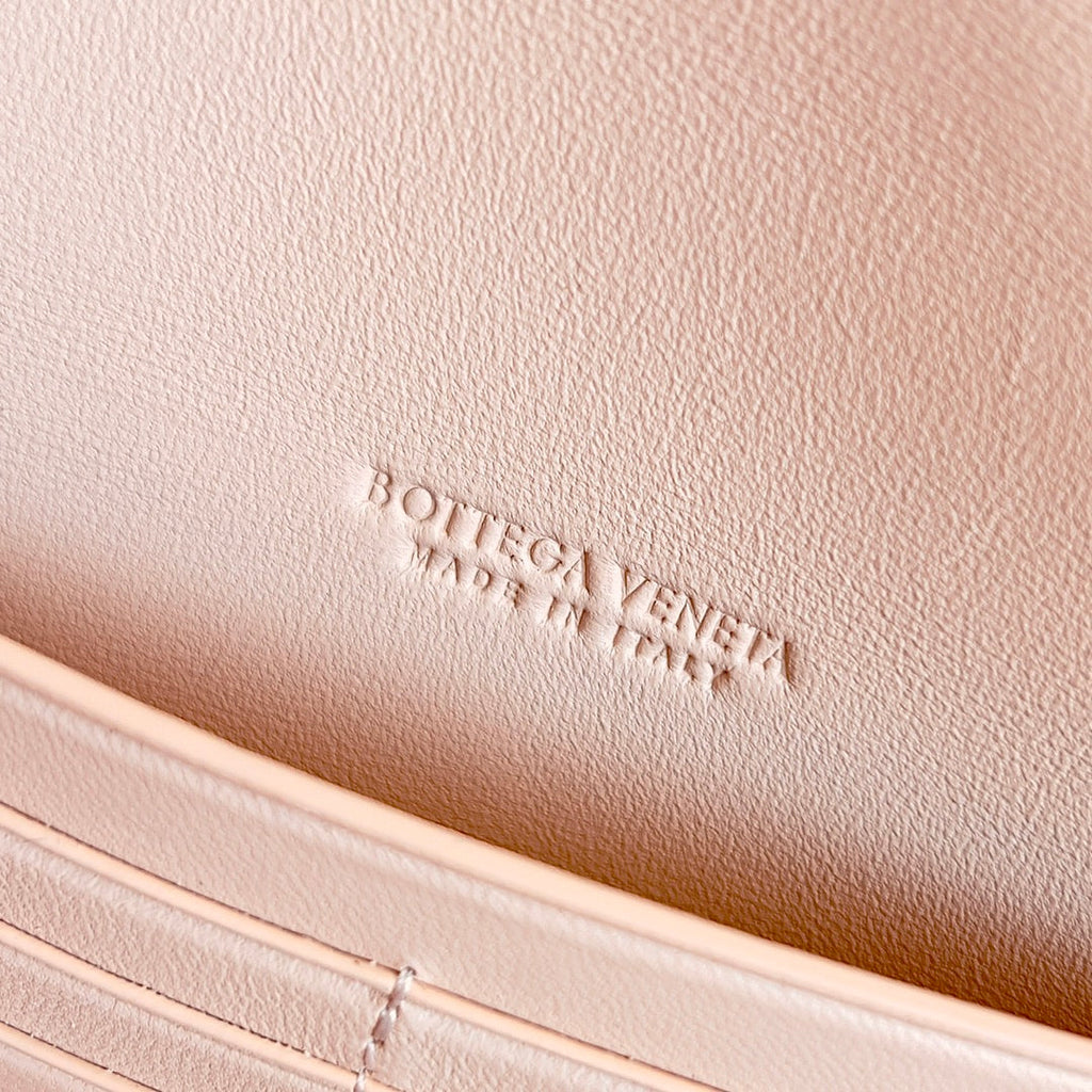 Bottega Veneta Long Clutch Andiamo With Handle 741511 Calfskin Pink