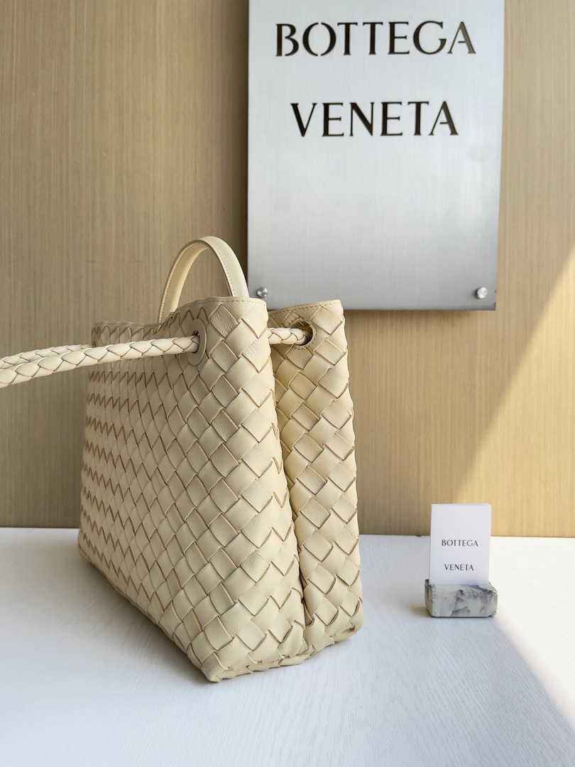 Bottega Veneta Medium Andiamo Bag 743572 Lambskin Beige