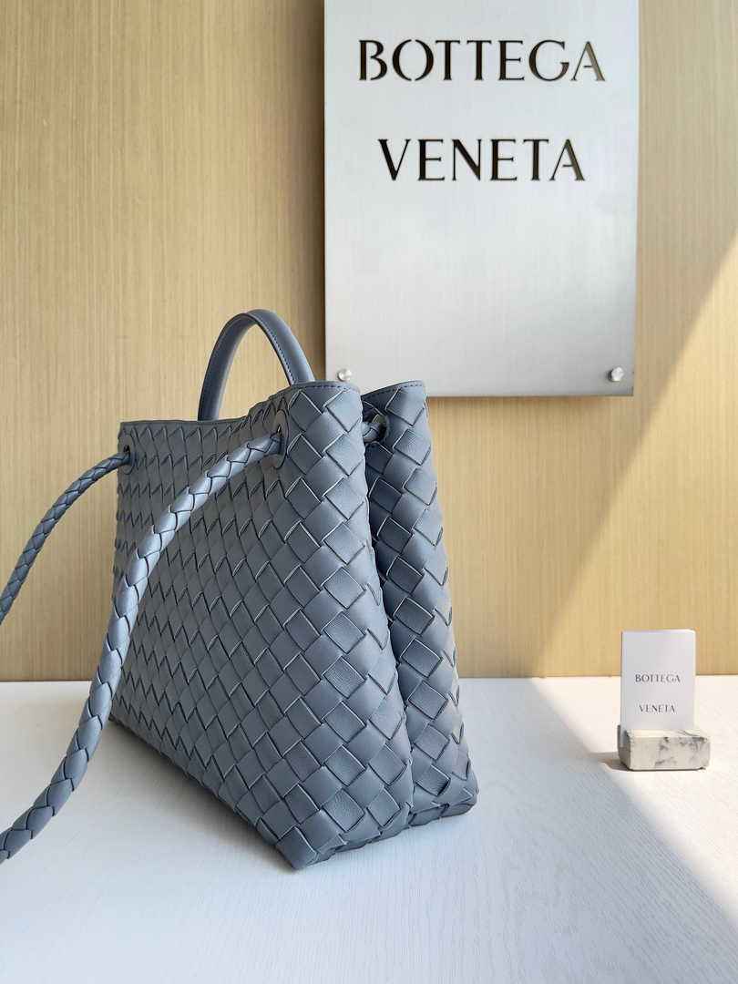 Bottega Veneta Medium Andiamo Bag 743572 Lambskin Blue