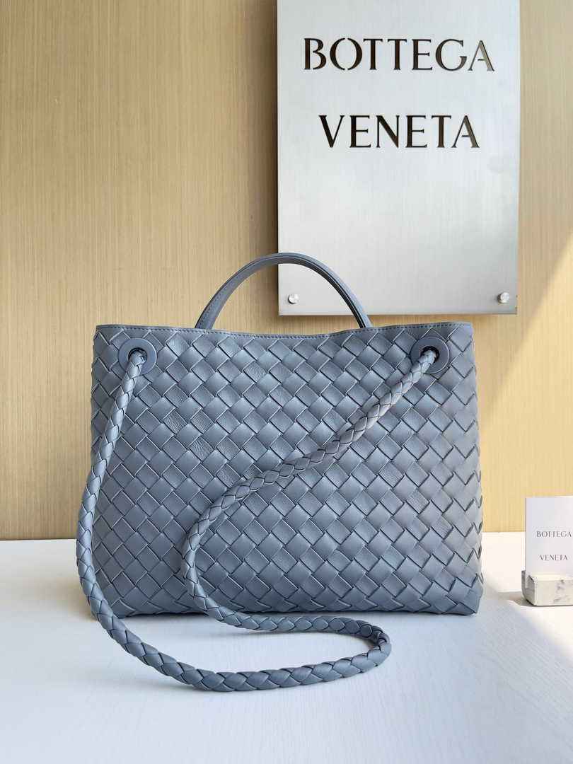 Bottega Veneta Medium Andiamo Bag 743572 Lambskin Blue