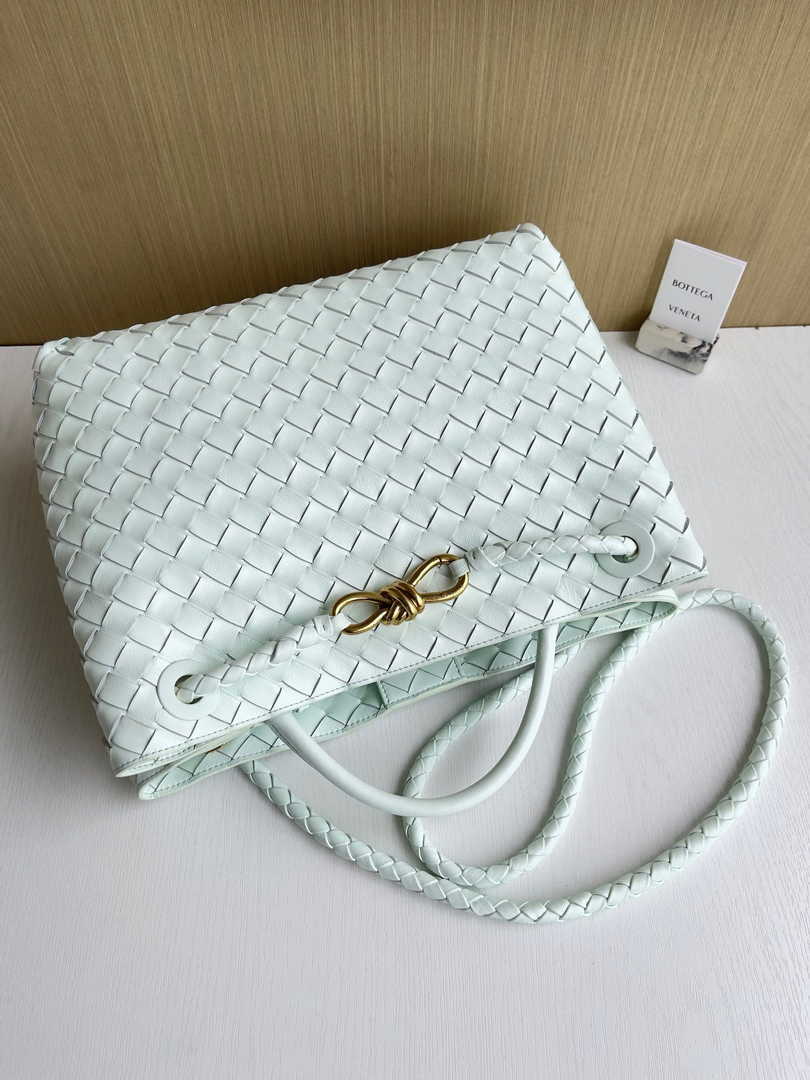 Bottega Veneta Medium Andiamo Bag 743572 Lambskin Light green
