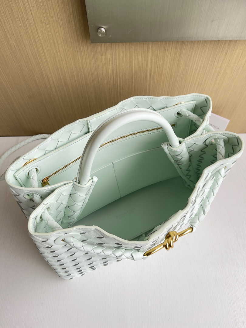 Bottega Veneta Medium Andiamo Bag 743572 Lambskin Light green
