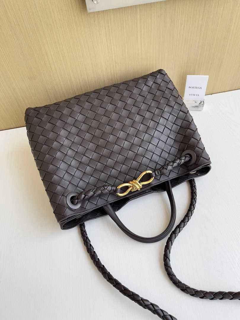 Bottega Veneta Medium Andiamo Bag 743572 Lambskin Coffee