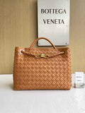 Bottega Veneta Medium Andiamo Bag 743572 Lambskin Brown