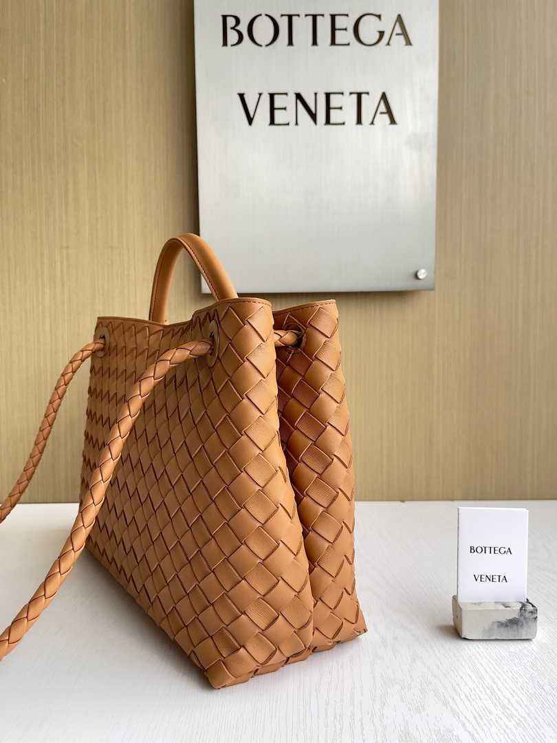 Bottega Veneta Medium Andiamo Bag 743572 Lambskin Brown