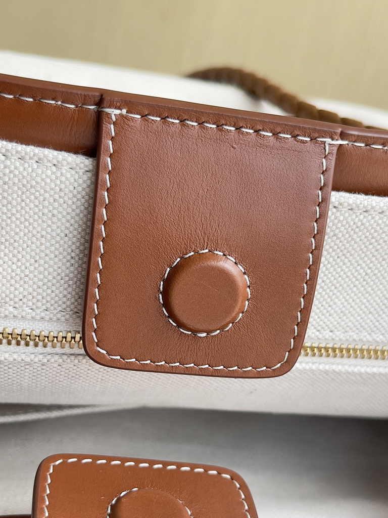 Bottega Veneta Medium Andiamo Bag 743572 Cotton Brown