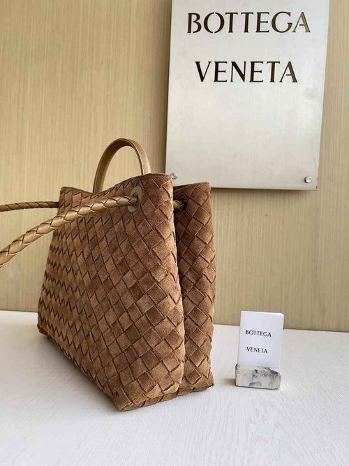 Bottega Veneta Medium Andiamo Bag 743572 Calfskin Tan