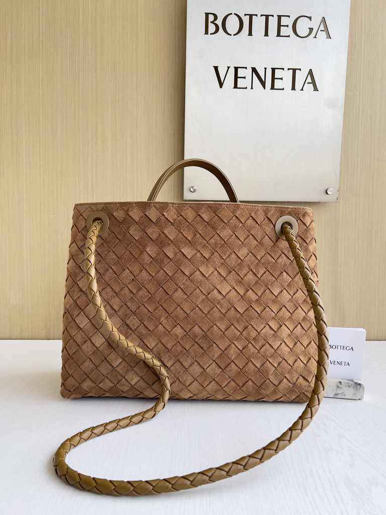 Bottega Veneta Medium Andiamo Bag 743572 Calfskin Tan