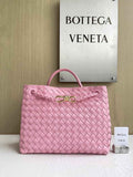 Bottega Veneta Medium Andiamo Bag 743572 Lambskin Pink