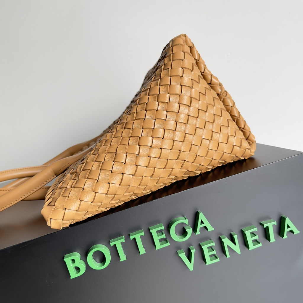 Bottega Veneta Medium Cabat Bag 608810 brown lambskin leather