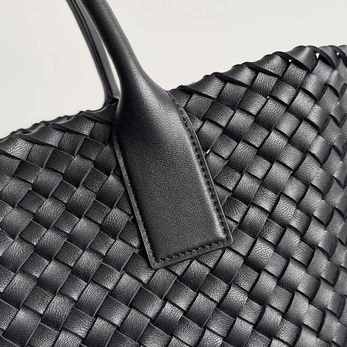 Bottega Veneta Medium Cabat Bag 608810 lambskin leather Black