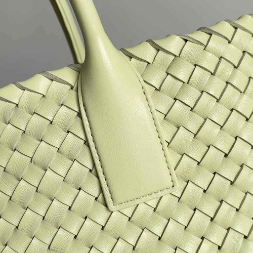 Bottega Veneta Medium Cabat Bag 608810 Yellow lambskin leather