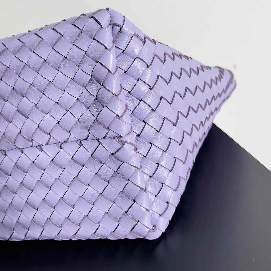 Bottega Veneta Medium Cabat Bag 608810 purple lambskin leather