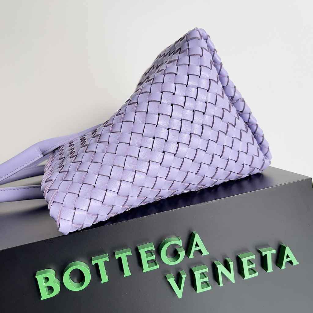 Bottega Veneta Medium Cabat Bag 608810 purple lambskin leather
