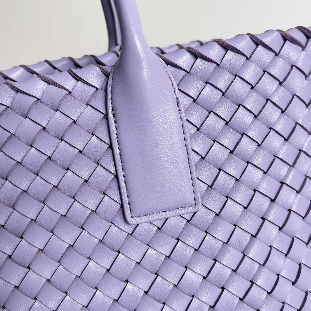 Bottega Veneta Medium Cabat Bag 608810 purple lambskin leather