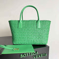 Bottega Veneta Medium Cabat Bag 608810 Dark Green lambskin leather
