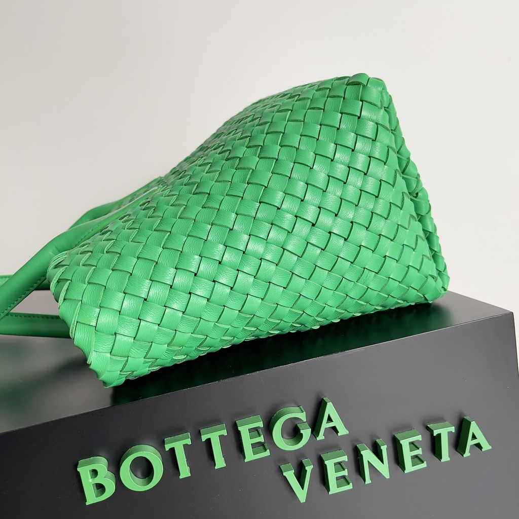 Bottega Veneta Medium Cabat Bag 608810 Dark Green lambskin leather