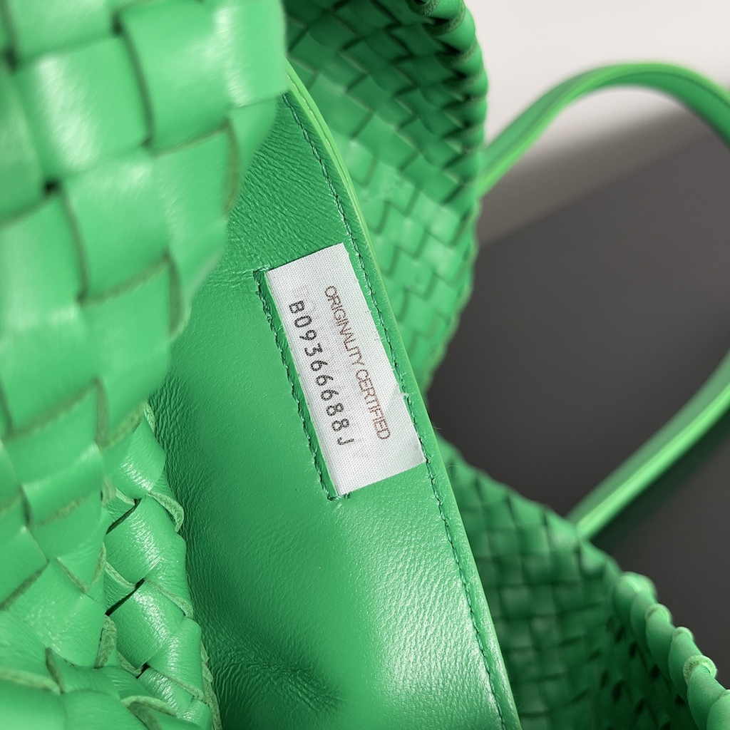 Bottega Veneta Medium Cabat Bag 608810 Dark Green lambskin leather