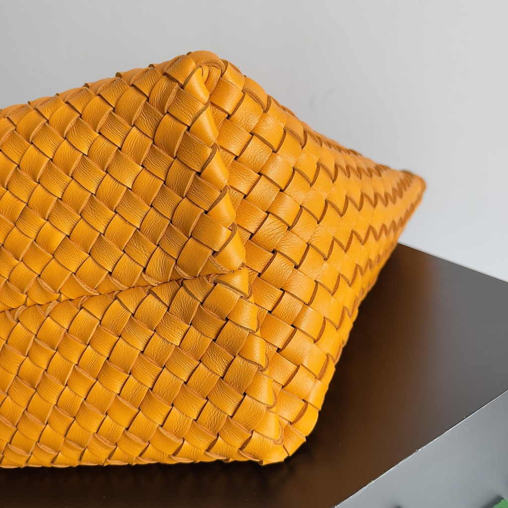 Bottega Veneta Medium Cabat Bag 608810 Orange lambskin leather