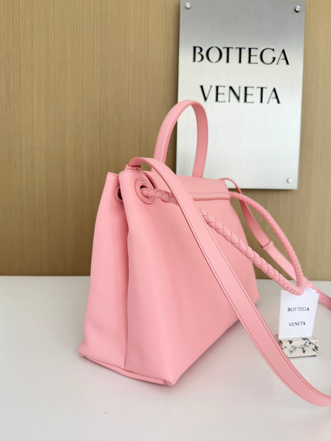 Bottega Veneta Medium Ciao Ciao 817231 in Pink Calfskin